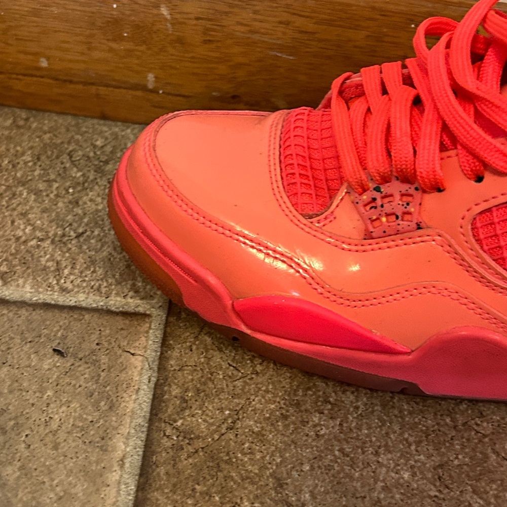Nike Air Jordan 4 Retro Hot Punch Pink Women's - Picture 10 of 16